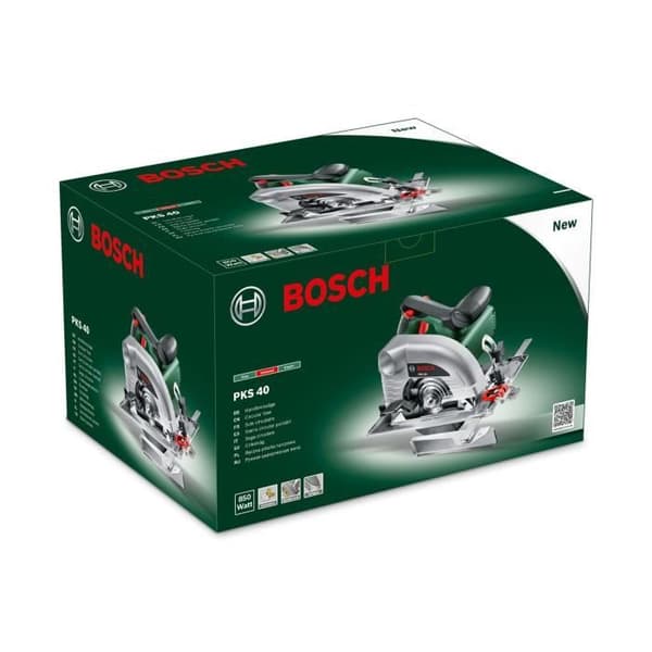 BOSCH rundsav - PKS 40 - 850W - Lige snit og geringssnit op til 40 mm dybde