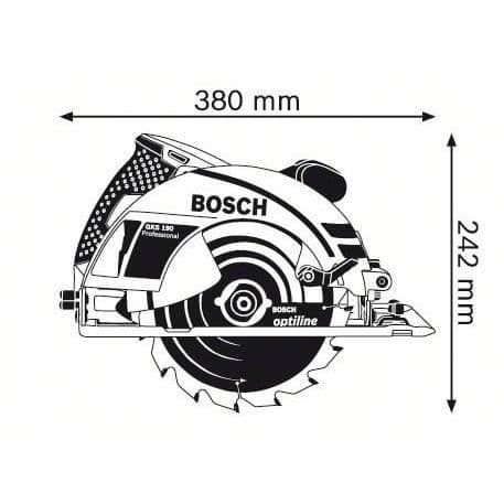 Pyörösaha - Bosch Professional - GKS 190 - 1400 W - 70 MM - 0601623000
