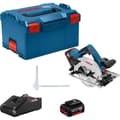 Miniatyrbild 1 av 4: BOSCH PROFESSIONAL GKS 18V-57 G sladdlös cirkelsåg (2 batterier 4,0 Ah, laddare GAL 18V-40 och L-väska)