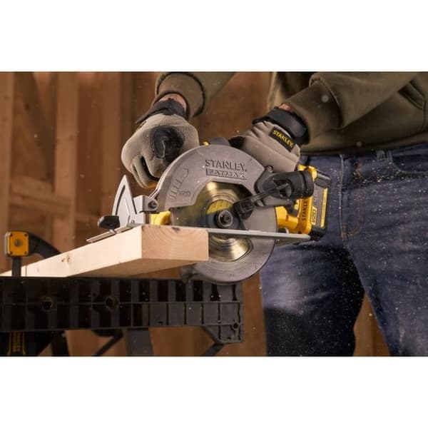 Cirkelsåg - STANLEY FATMAX V20 - SFMCS500M2K-QW - 165 mm - 18V litium - 2 4Ah batterier