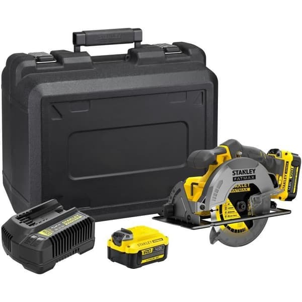 Cirkelsåg - STANLEY FATMAX V20 - SFMCS500M2K-QW - 165 mm - 18V litium - 2 4Ah batterier