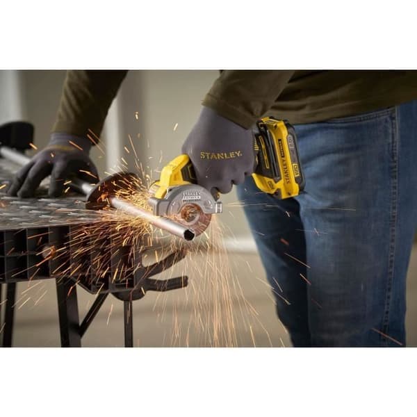 Minicirkelsåg - STANLEY FATMAX V20 - SFMCM300D2-QW - 75 mm borstlös - Litium 18V - 2 batterier 2Ah