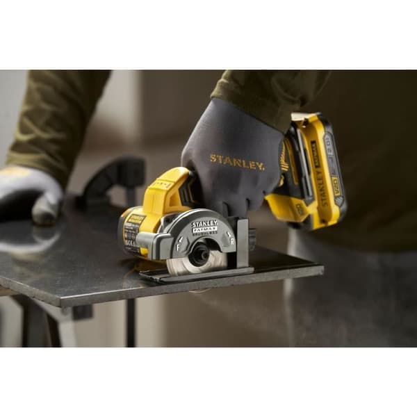 Minicirkelsåg - STANLEY FATMAX V20 - SFMCM300D2-QW - 75 mm borstlös - Litium 18V - 2 batterier 2Ah