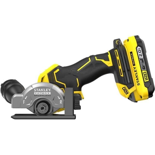 Minicirkelsåg - STANLEY FATMAX V20 - SFMCM300D2-QW - 75 mm borstlös - Litium 18V - 2 batterier 2Ah