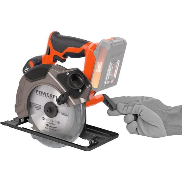 Akku-rundsav 20V 165mm + 1x 24D klinge - Dual Power POWDP25200 - leveres uden batteri eller oplader
