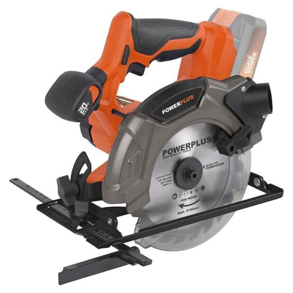 Akku-rundsav 20V 165mm + 1x 24D klinge - Dual Power POWDP25200 - leveres uden batteri eller oplader