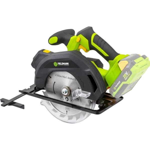 Akku-rundsav - FIELDMANN - 20V - 165 mm - Laserguide - Batteri og oplader medfølger ikke