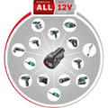 Pikkukuva 3 / 6: Bosch akkupyörösaha - UniversalCirc 12 (1 x 12V-2.5Ah akku + suuntaisohjain + sahanterä + pölynimuri)