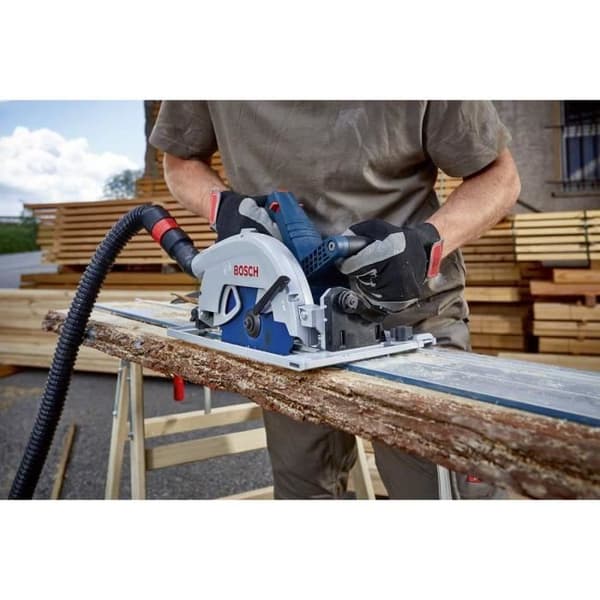 Bosch Professional BITURBO GKS 18V-68 GC cirkelsåg, 2 ProCORE18V 5,5Ah batterier + laddare, klinga och parallellanslag - 06016B5130