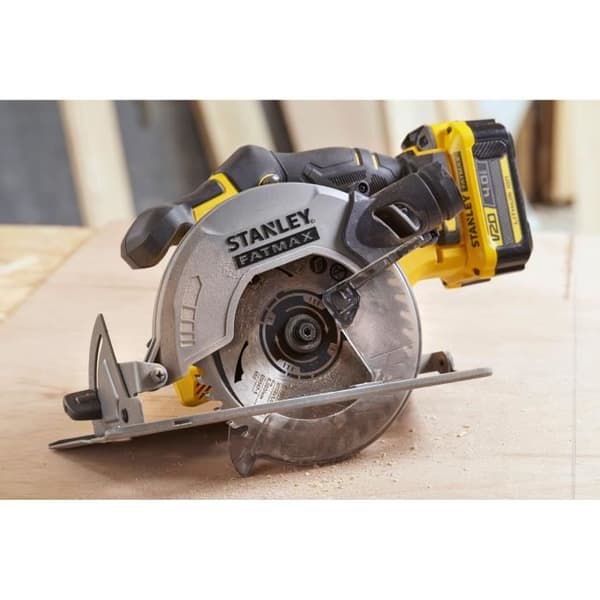 165 mm cirkelsåg - 18V - 16 mm borrning, 4000 rpm - V20-serien - STANLEY FATMAX, SFMCS500M1S-QW