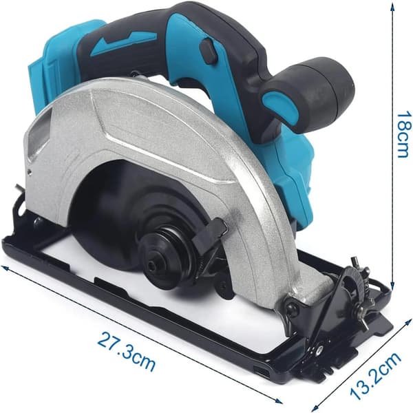 Cirkelsåg, 4500 RPM tomgångshastighet, lättviktsdesign,Blå