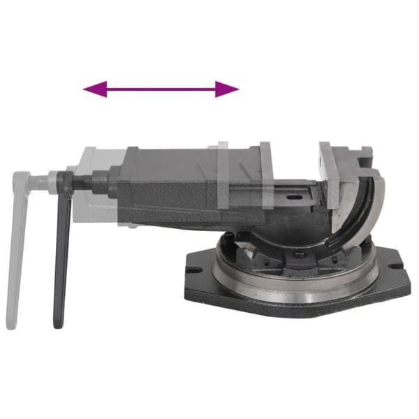 vidaXL skruestik 2-akset med vippefunktion 160 mm