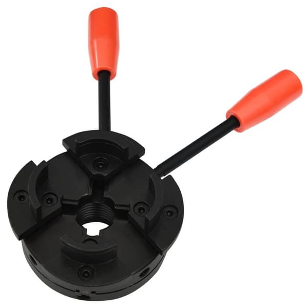 vidaXL 4-backs svarvchuck med M33-koppling stål 100 mm