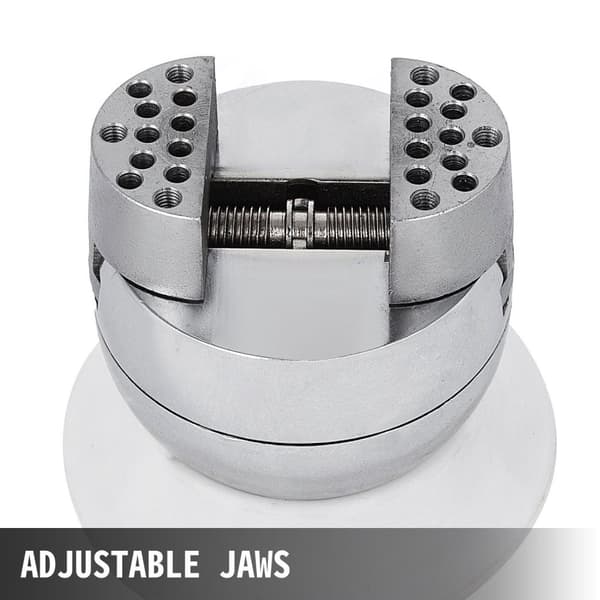 3 tums mini gravering boll skruvstäd med komplett tillbehörssats, galvaniserat stål material, vridbar design, justerbara käftar, bred applikation