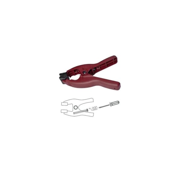 Justerbar fjærklemme maks Ø3cm 18kg