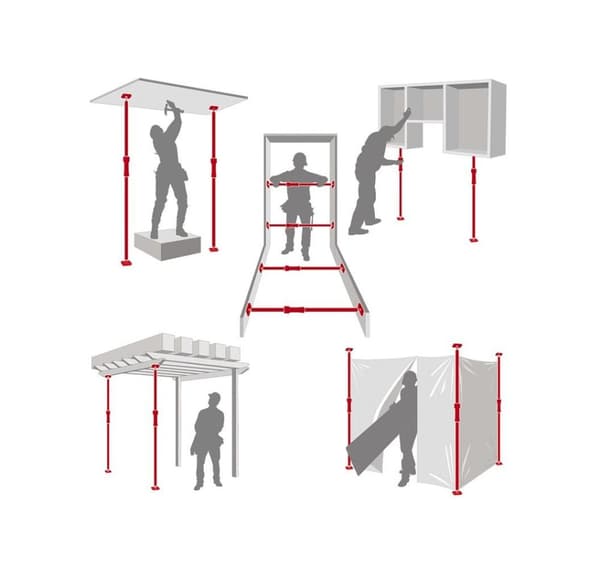 Justerbar støtte Multi-Prop P4 200-375 cm (80"-146")