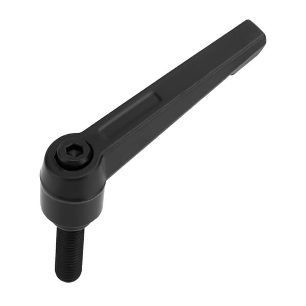 Spennspak M5 - M12 i 5 lengder Spennspak Spennmutter Spennhåndtak Låsespak Justerbart håndtak i svart Galvanisert stål M10 - 35 mm