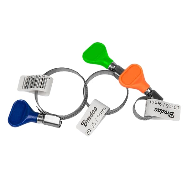 Set med 25 produkter. Rustfri sebra slangeklemme 25-40mm med sommerfuglnøkkel