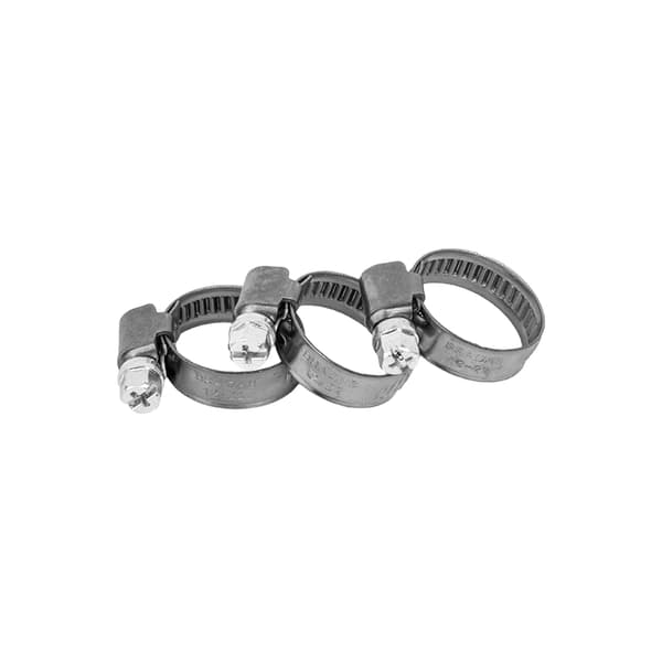 Sæt med 100 produkter. Rustfri zebra slangeklemme BRADAS 10-16mm