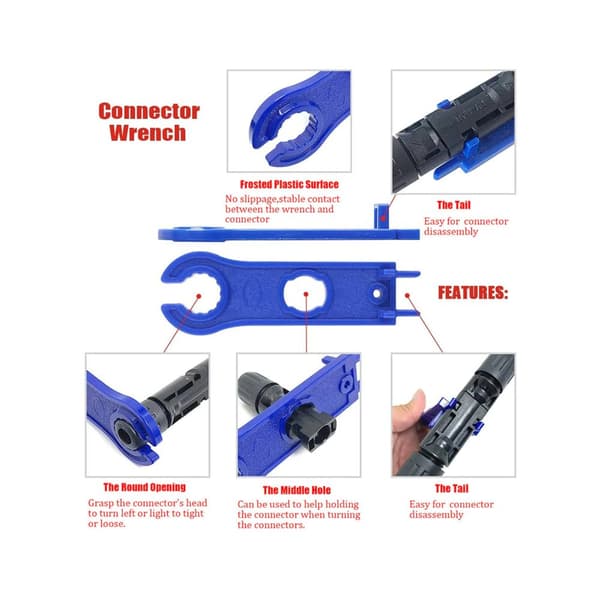 MC4 PV E6108 solverktygssats