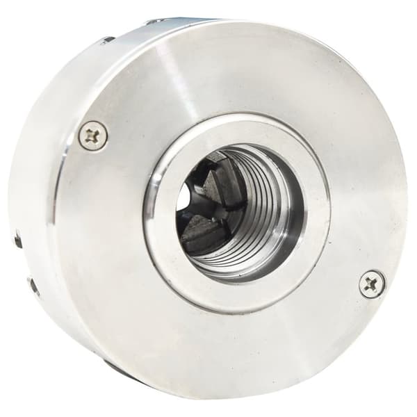 vidaXL 4-backs svarvchuck med M33-koppling stål silver 96 mm -  Skruvtvingar