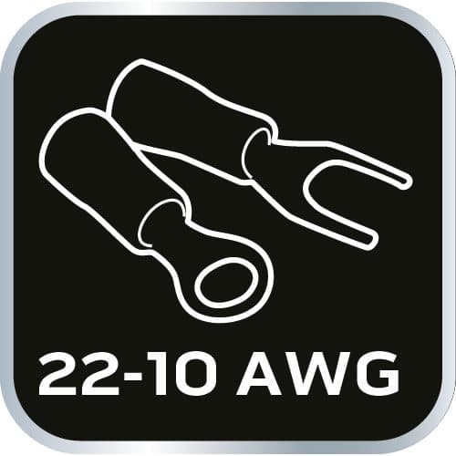 Krympetang til 22-10AWG stikterminaler