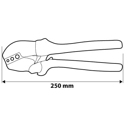 Krympetang til 22-10AWG stikterminaler