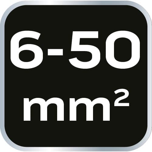 Puristuspihdit 6-50 mm2 (10-1 AWG), 390 mm