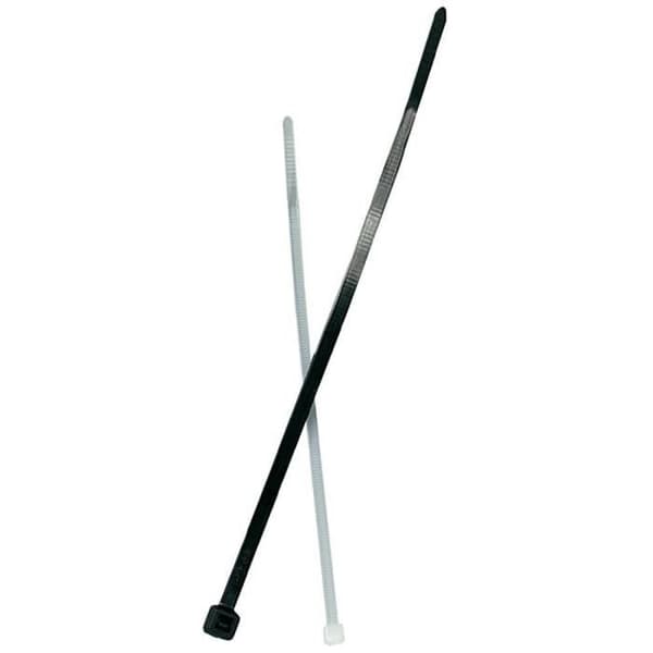 Slangklämma - FISCHER - 69369 - Bredd 4,8 mm - Längd 370 mm - Paket med 100 - Svart