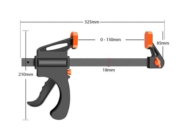 Enhandstving / Snabbtving - 150 mm