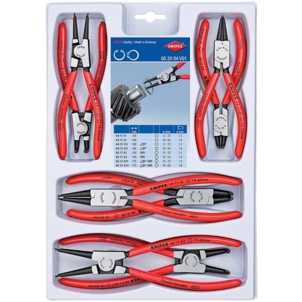 Knipex 8-delad låsringtång