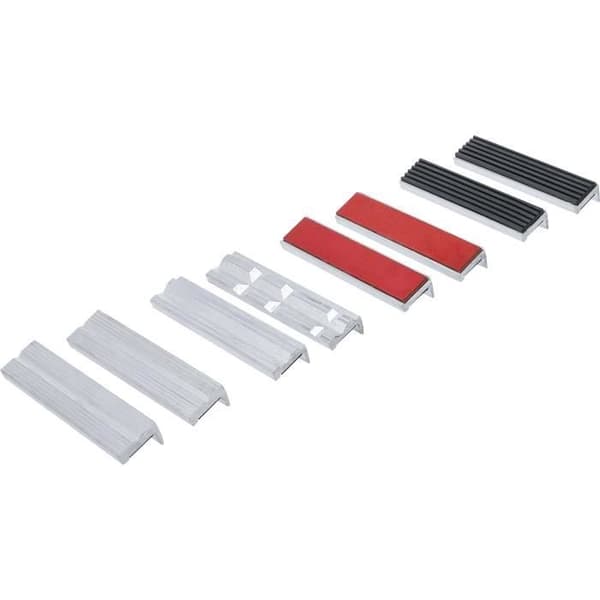 Skyddande käftspel för arbetsbänk - BGS - Aluminium - 125 mm - 8 delar - Säkra med magneter