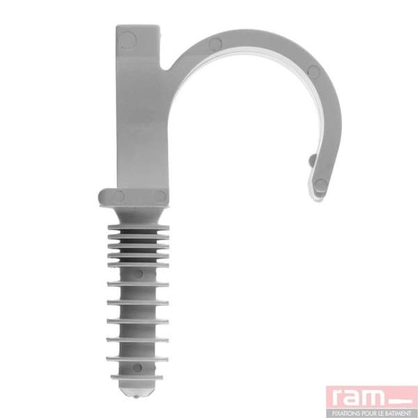 Ram - Ramclip Enkel, 25 mm, Grå, hink med 100 st