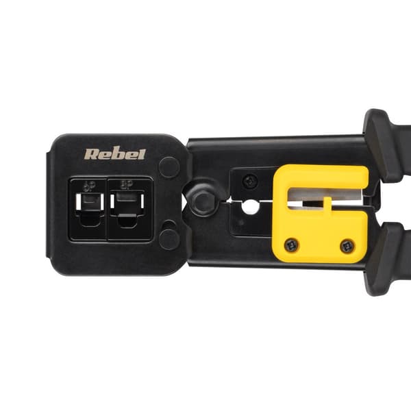 Crimpværktøj til RJ45, RJ12, RJ11 gennemløbsstik