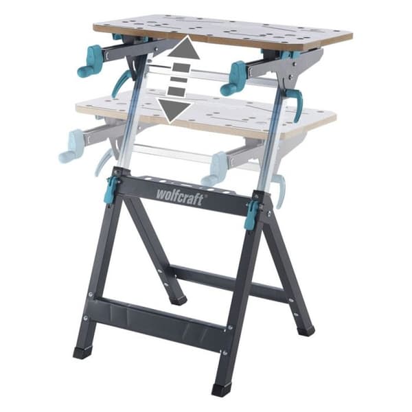 Spännbänk och maskinstöd - wolfcraft - Master 750 ERGO - Höjdjusterbar - 6871000