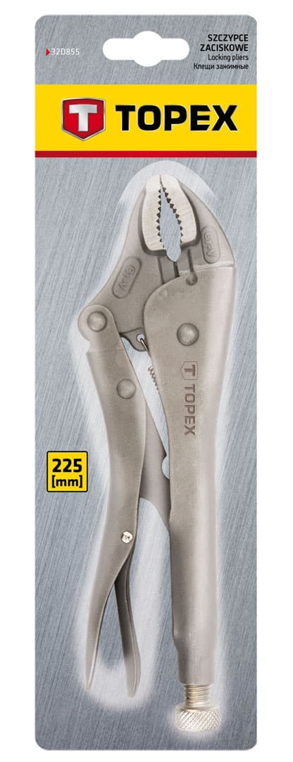 225 mm yleislukituspihdit, pyöreät leuat