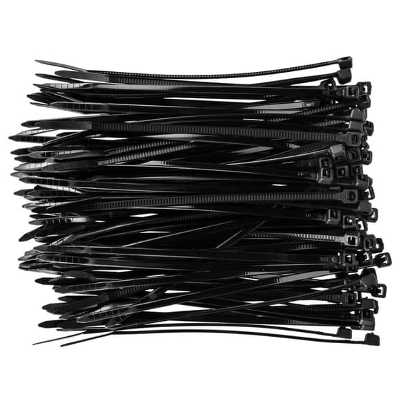 Nippusiteet 2,5 x 100 mm, 100 kpl, musta