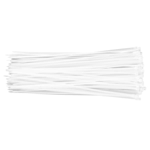 Kabelbindere 3,6 x 300 mm, 100 stk, hvid