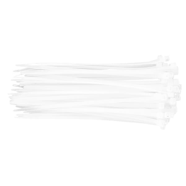 Kabelbindere 4,8 x 200 mm, 75 stk, hvid