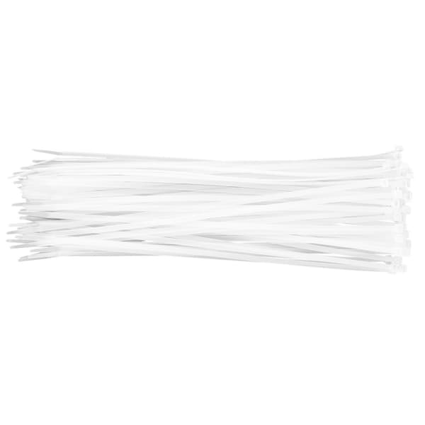 Kabelbindere 4,8 x 370 mm, 75 stk, hvid