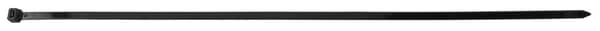 EXTREME nippusiteet 9,0 × 550 mm, musta, 50 kpl.