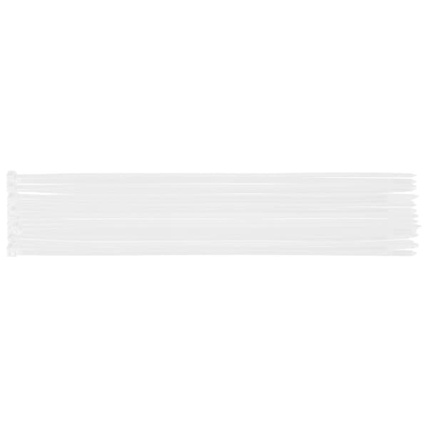 EXTREME nippusiteet 7,6 × 500 mm, valkoinen, 50 kpl.