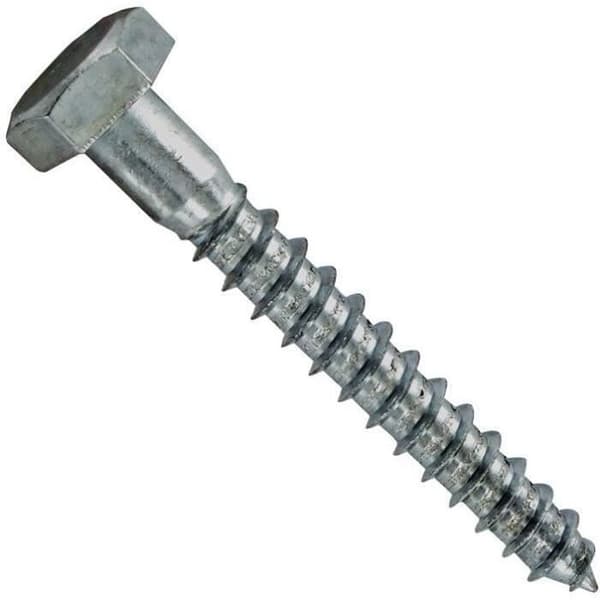 Tirefond 8 x 60 mm - förzinkad stål - paket om 35