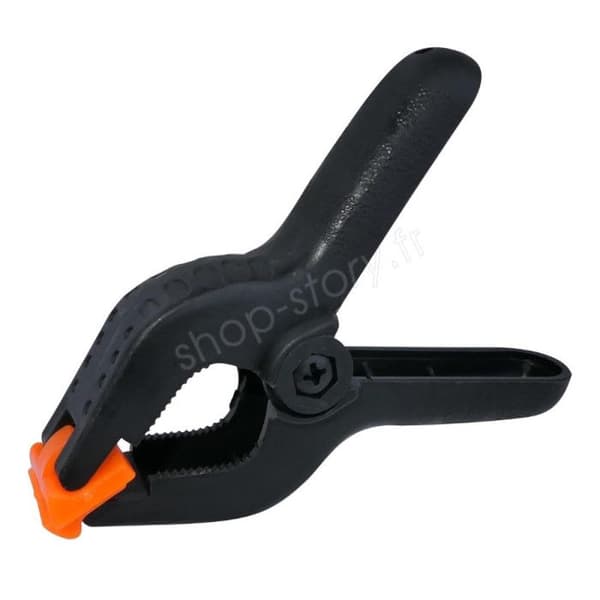 Fjäderklämmor - Ej angivet - 4-pack - Höghållfast nylon - 100mm öppning - Ergonomiska