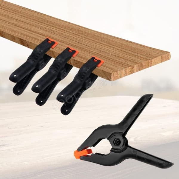 Vårklämmor - Ospecificerad - Förpackning med 4 - Hög hållfasthet Nylon - Öppning 50mm - Ergonomiska