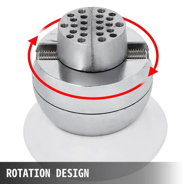 Mini Gravering Kugle Vise, 3 Tommer Diameter, Selvcentrerende Kæbesystem, Holdbart Galvaniseret Stål