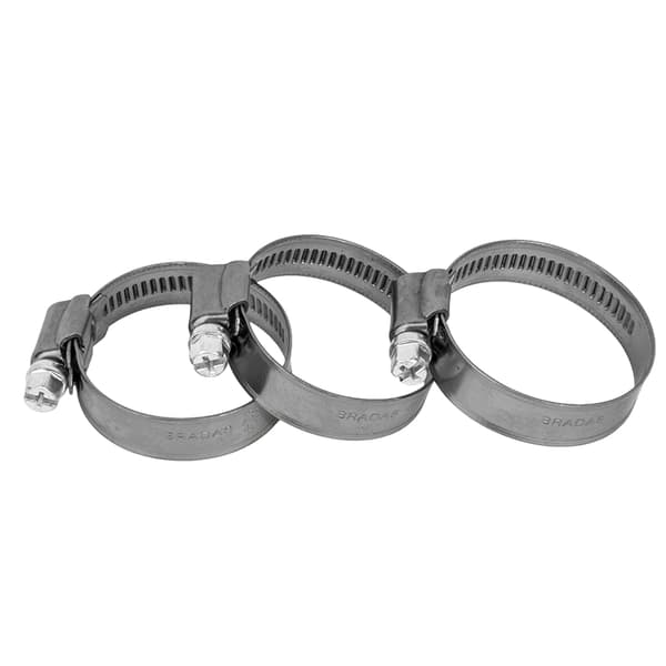 Set of 50 products. Stainless zebra hose clamp BRADAS 20-32mm