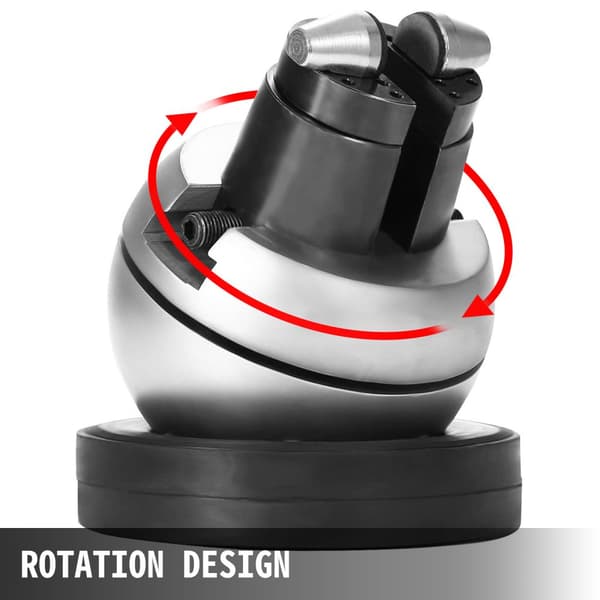 Graveringsv vise, 5" kuglediameter, selvcentrerende kæbesystem, roterende bremsesystem