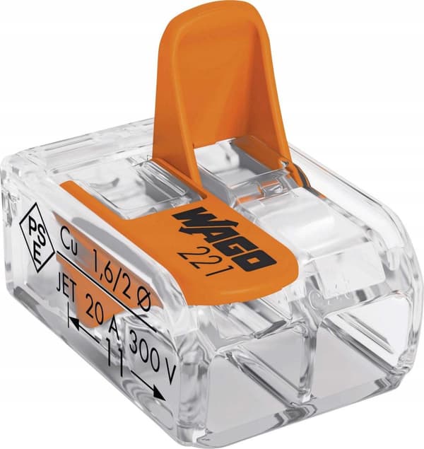 Sæt med 10x lynkoblinger WAGO 2x 0,14-4 mm C24