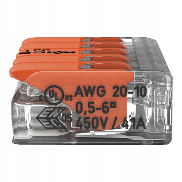 WAGO lynkobling 5x 0,5-6 mm